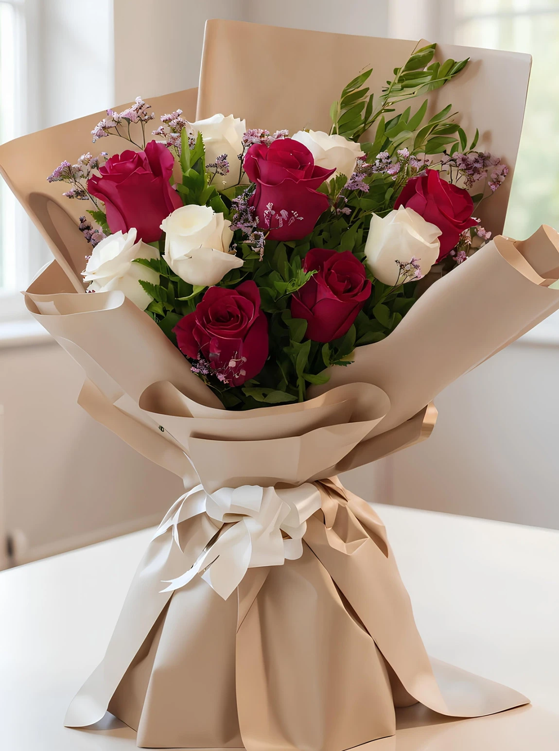 10 Tane Güllü Buket