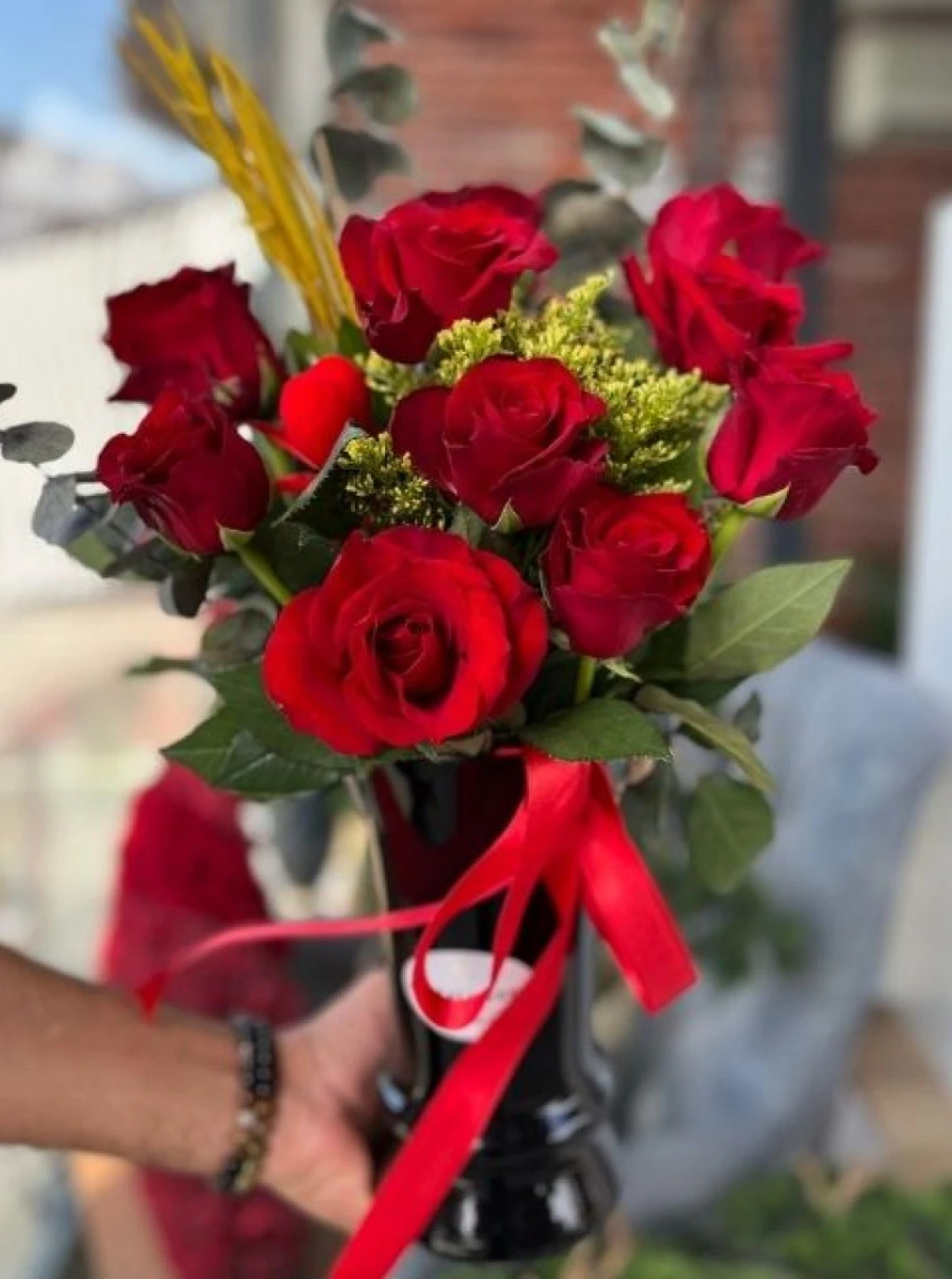 Cam Vazoda Romantik Güller