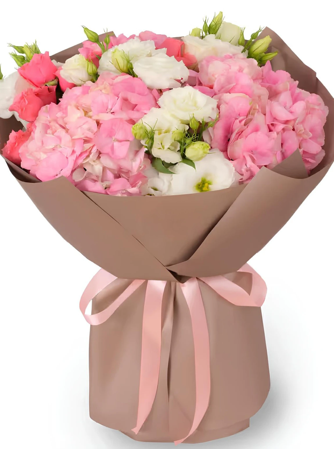 Ortanca Ve Pembe Buket