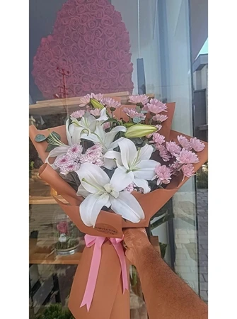 Lilyum Kırzantem Buketi